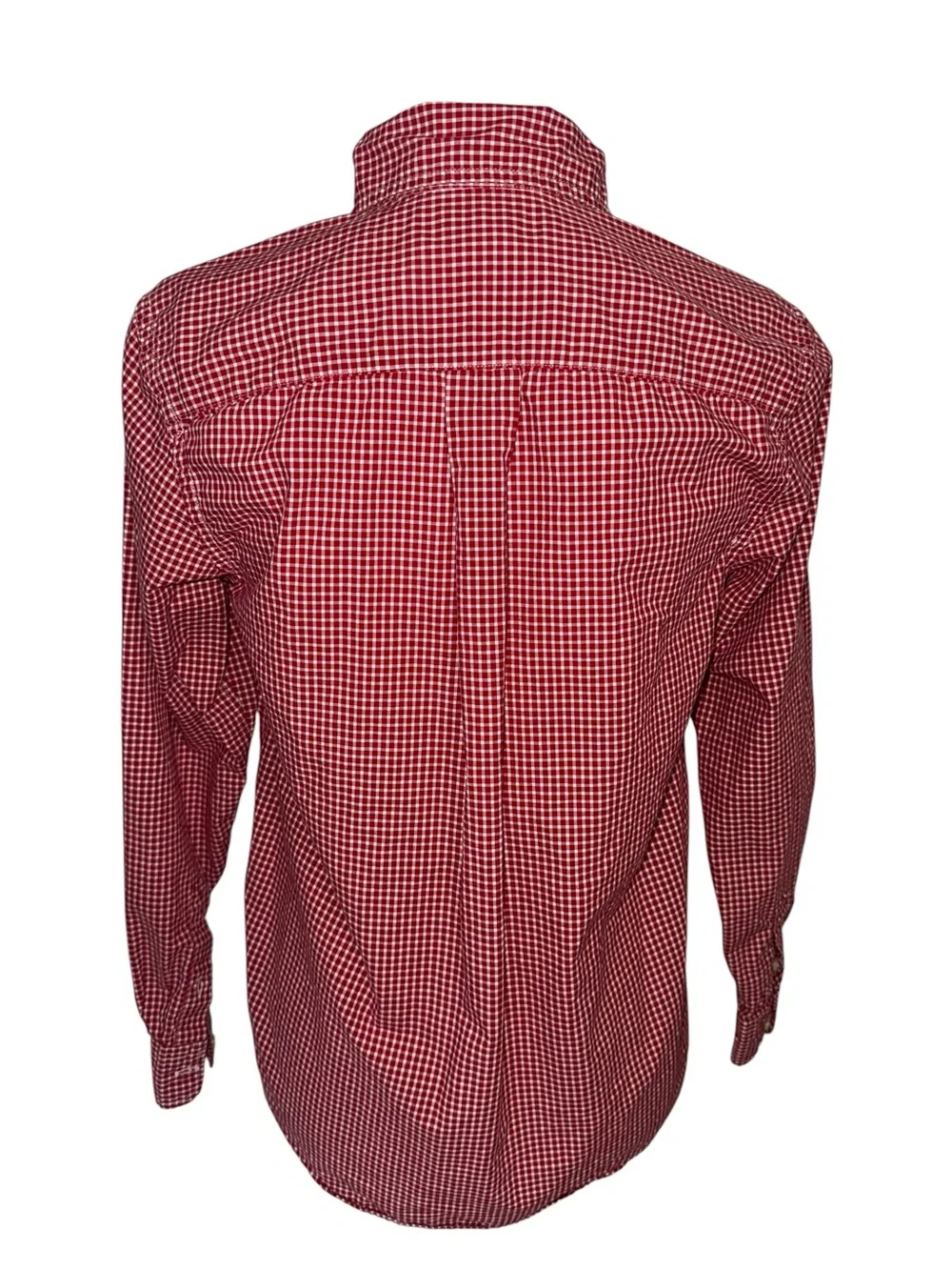 Ralph Lauren‎ Boys L 14-16 Red Gingham Button Down Shirt Long Sleeve Preppy
